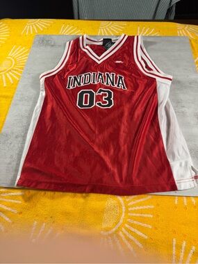 STARTER Red and White Retro Basketball Jersey
